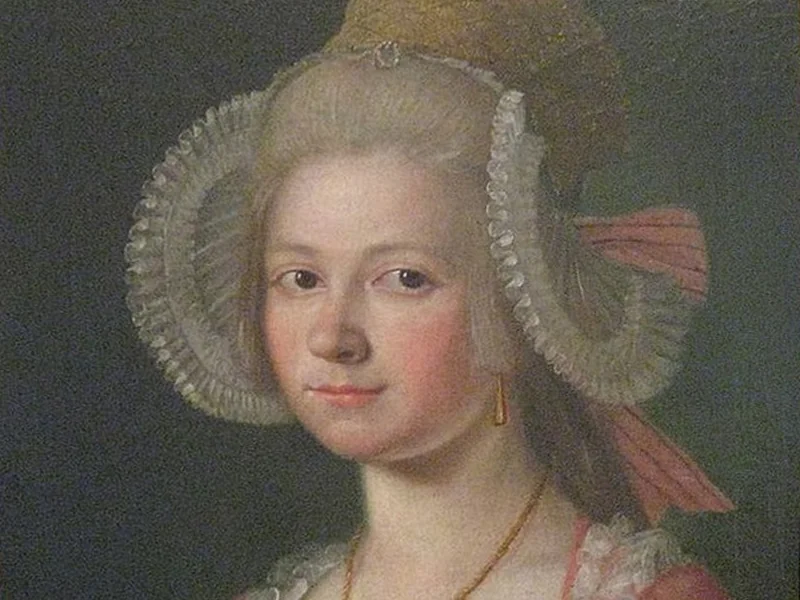 1739-Jan Jahn - Ritratto di una dama con cappellino (1785)